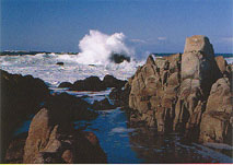 surf and rocks